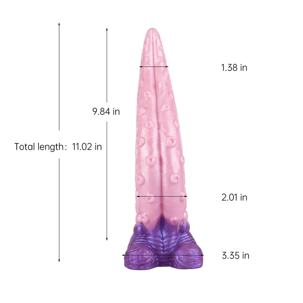 Whimsical Curved Octopus Tentacle Dildo