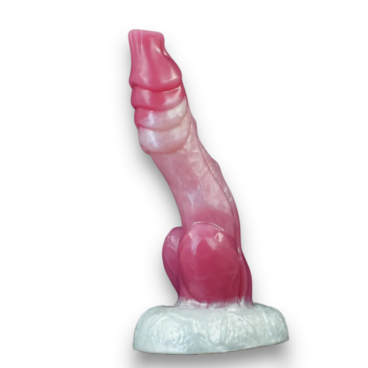 Candied Gilled Dog Knot Dildo