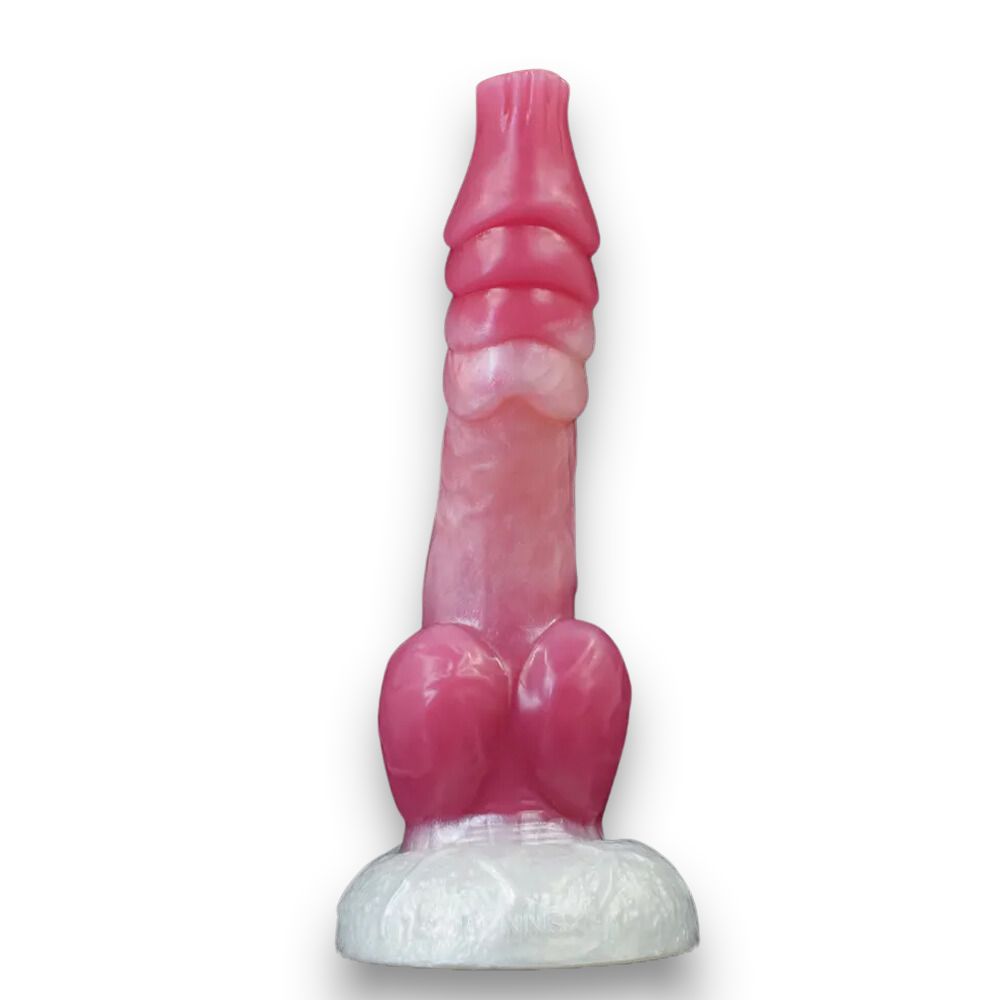 Candied Gilled Dog Knot Dildo