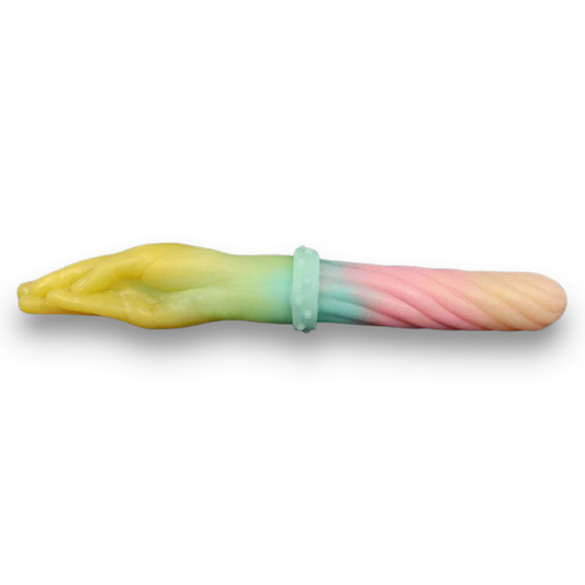 Whimsical Swirling Hand Double Ended Dildo